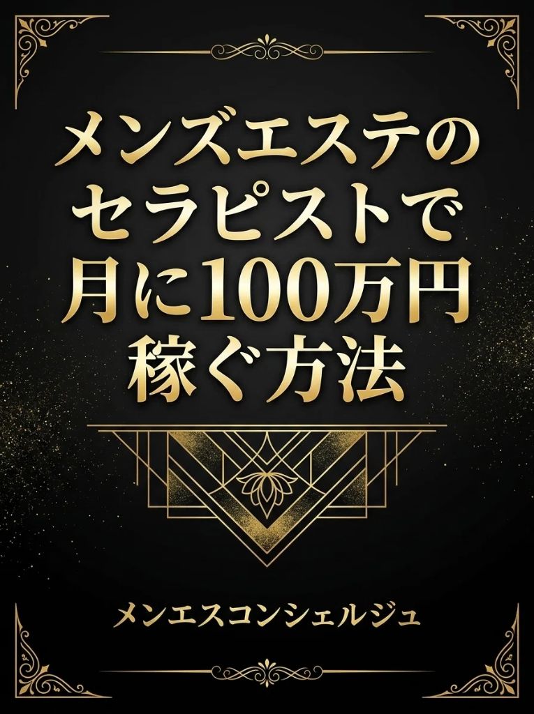 メンズエステのセラピストで月に100万円以上稼ぐ方法